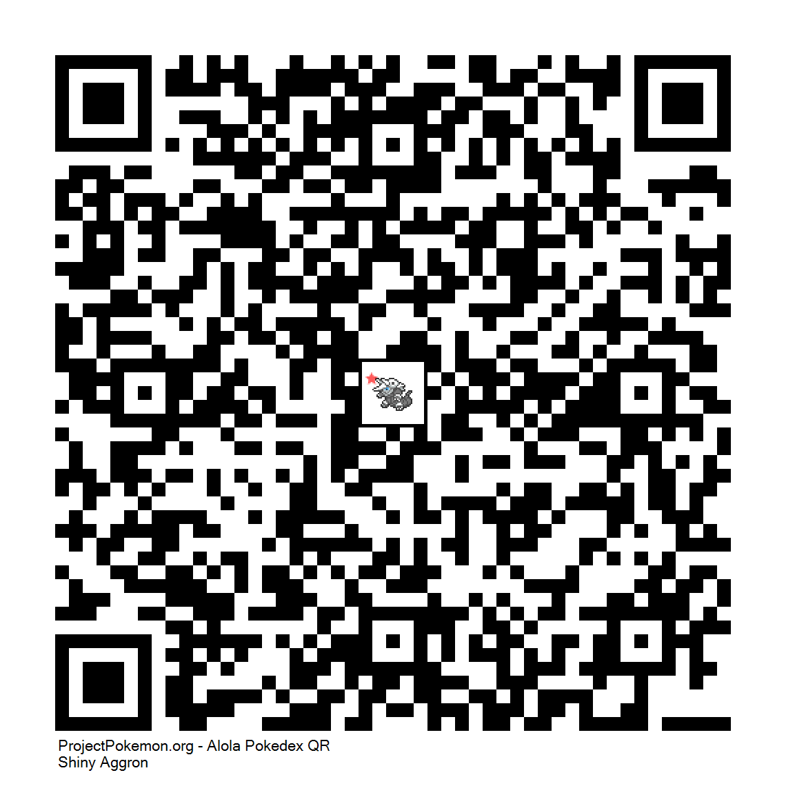 Cdigo QR de Aggron variocolor